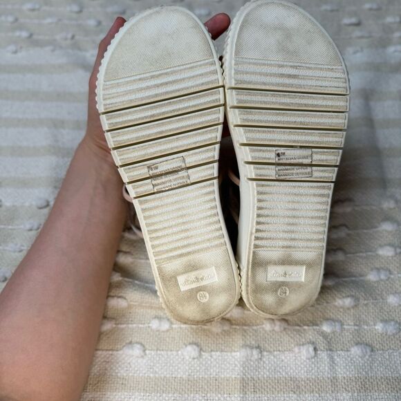 Altr’d State platform double clear/ pink lined strap slip on sandals size 8.5 - Picture 5 of 10